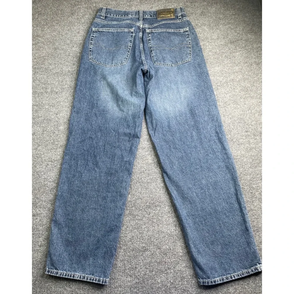 Anchor Blue Baggy Jeans‎ Mens 36x34 Blue Vintage 90s Relaxed Fit Denim
